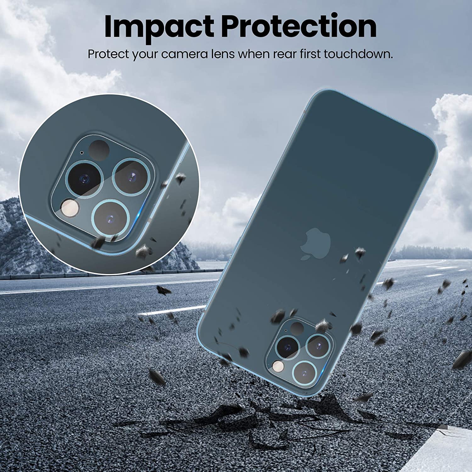 Camera Lens Protector Easy Installation (9H Glass Protection)