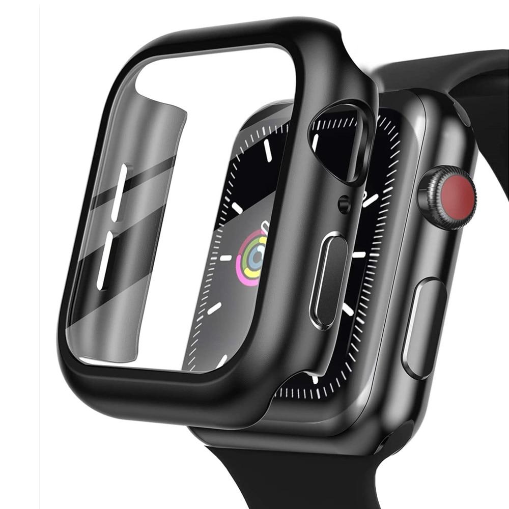 360 Full Protection Integrated Tempered Glass + Case For Apple Watch